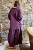 Santos Cushion Cotton Heathcliff Blouse Aubergine?